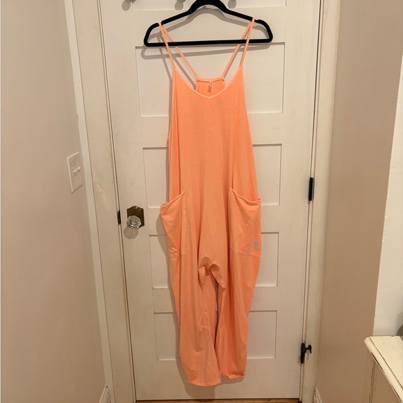 free people movement Pants - NWT FP Movement Pastel Peach Jumpsuit